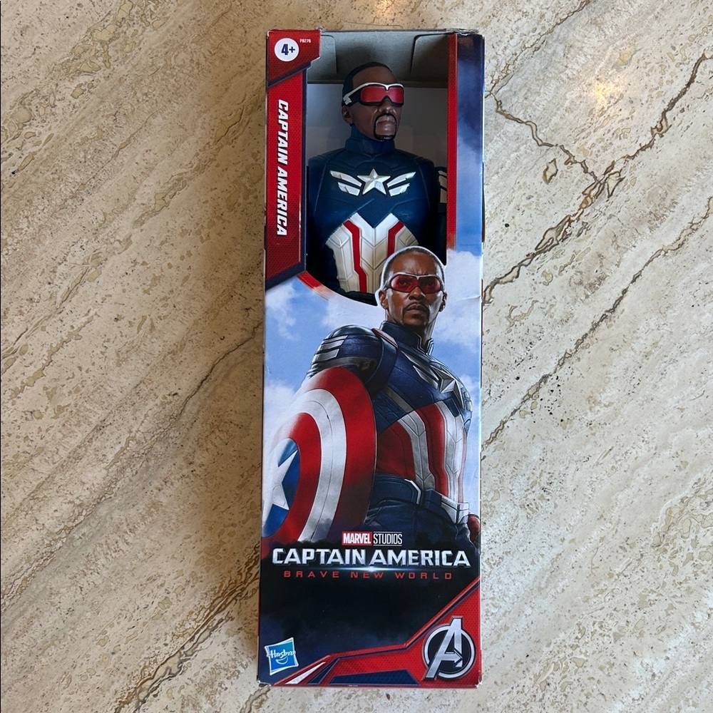 NEW 🆕 Marvel Captain America Figure in Red, Blue, and White
